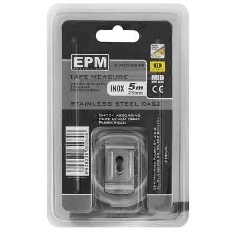 EPM MIARA ZWIJANA INOX 5M*25MM EPM MIARA ZWIJANA INOX 5M*25MM