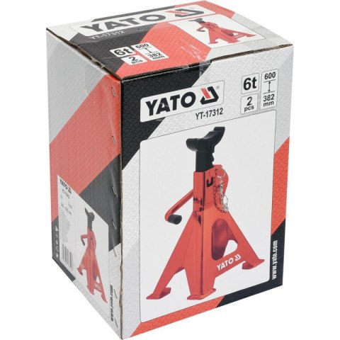 YATO PODSTAWKI POD SAMOCHÓD 6T 2 SZT YATO PODSTAWKI POD SAMOCHÓD 6T 2 SZT