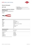 KNIPEX SZCZYPCE DO PIERŚCIENI SEGERA PROSTE WEWNĘTRZNE 180MM