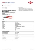 KNIPEX SZCZYPCE DO PIERŚCIENI SEGERA WYGIĘTE 45° WEWNĘTRZNE 180MM