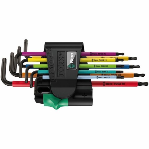 WERA ZESTAW KLUCZY TRZPIENIOWYCH TORX MULTICOLOUR TX8-TX40 WERA ZESTAW KLUCZY TRZPIENIOWYCH TORX MULTICOLOUR TX8-TX40