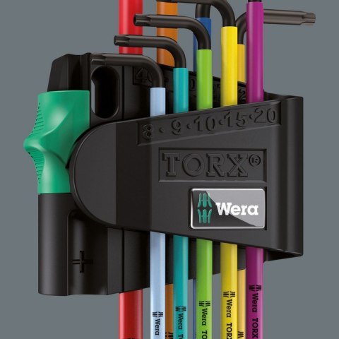 WERA ZESTAW KLUCZY TRZPIENIOWYCH TORX MULTICOLOUR TX8-TX40 WERA ZESTAW KLUCZY TRZPIENIOWYCH TORX MULTICOLOUR TX8-TX40