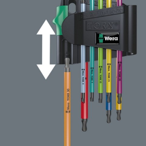 WERA ZESTAW KLUCZY TRZPIENIOWYCH TORX MULTICOLOUR TX8-TX40 WERA ZESTAW KLUCZY TRZPIENIOWYCH TORX MULTICOLOUR TX8-TX40