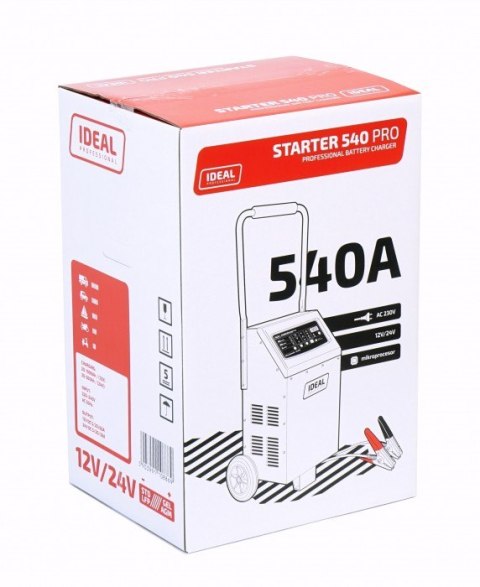 IDEAL PROSTOWNIK Z ROZRUCHEM I-STARTER 540 PRO STD/GEL/AGM 12/24V IDEAL PROSTOWNIK Z ROZRUCHEM I-STARTER 540 PRO STD/GEL/AGM 12/24V