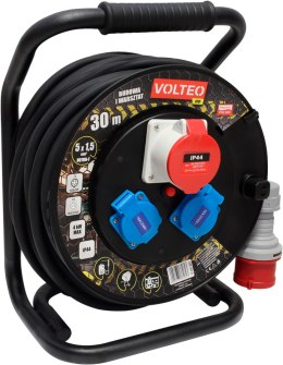 VOLTEO PRZEDŁUŻACZ HEAVY DUTY 30M H07RN-F 5*1,5MM 2X16A, 1X16A/5P