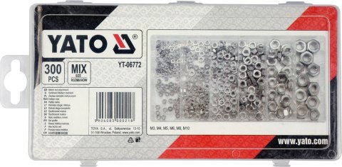 YATO 300 SZT NAKRĘTKI METRYCZNE MIX YATO 300 SZT NAKRĘTKI METRYCZNE MIX
