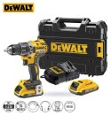 DEWALT WIERTARKO-WKRĘTARKA KĄTOWA AKUMULATOROWA XR 18V 2*2.0AH