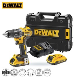 DEWALT WIERTARKO-WKRĘTARKA KĄTOWA AKUMULATOROWA XR 18V 2*2.0AH