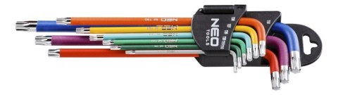 NEO KLUCZE TORX T10-50 9 SZTUK KOLOROWE NEO KLUCZE TORX T10-50 9 SZTUK KOLOROWE