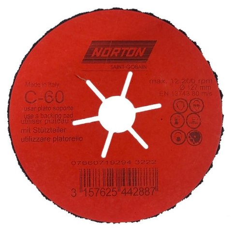NORTON KRĄŻEK PÓŁELASTYCZNY NORTON CP FLEX 127MM P.60 NORTON KRĄŻEK PÓŁELASTYCZNY NORTON CP FLEX 127MM P.60