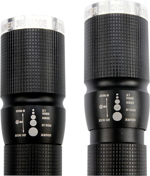 YATO METALOWA LATARKA Z DIODĄ CREE 100*25MM YATO METALOWA LATARKA Z DIODĄ CREE 100*25MM