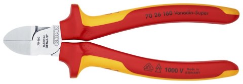 KNIPEX SZCZYPCE TNĄCE BOCZNE IZOLOWANE 160MM KNIPEX SZCZYPCE TNĄCE BOCZNE IZOLOWANE 160MM