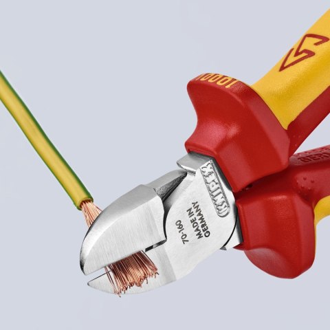 KNIPEX SZCZYPCE TNĄCE BOCZNE IZOLOWANE 160MM KNIPEX SZCZYPCE TNĄCE BOCZNE IZOLOWANE 160MM