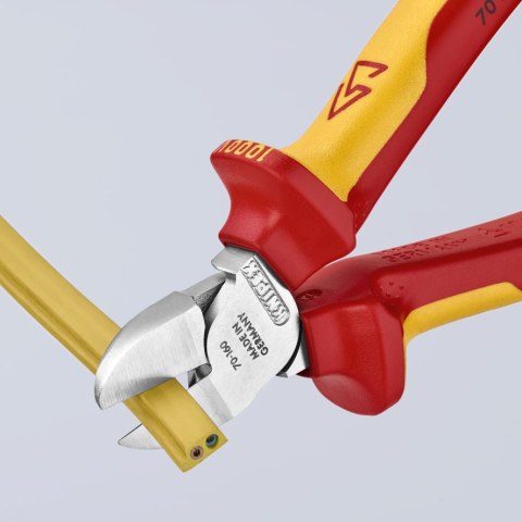KNIPEX SZCZYPCE TNĄCE BOCZNE IZOLOWANE 160MM KNIPEX SZCZYPCE TNĄCE BOCZNE IZOLOWANE 160MM