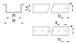 ENEXT SZYNA DIN STANDARD RAIL 101 1M