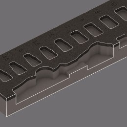 WERA WKŁADKA PIANKOWA ZYKLOP 1/4'' 8000 A, SET 1, 37CZ.