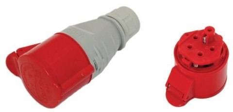 TAREL GNIAZDO IZOLACYJNE PRZENOŚNE 32A 400V CZERWONE 3P+Z IP44 TAREL GNIAZDO IZOLACYJNE PRZENOŚNE 32A 400V CZERWONE 3P+Z IP44