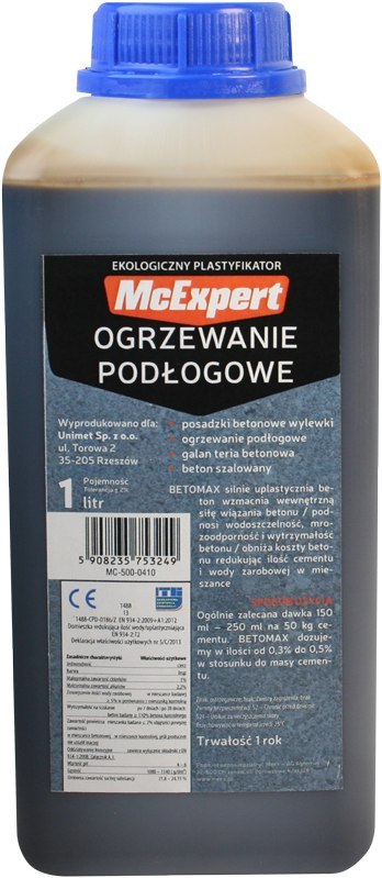 MC EXPERT PLASTYFIKATOR DO OGRZEWANIA PODŁOGOWEGO 1L MC EXPERT PLASTYFIKATOR DO OGRZEWANIA PODŁOGOWEGO 1L