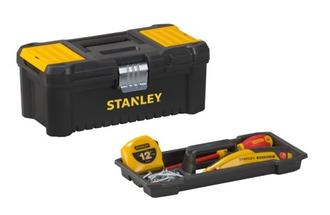 STANLEY SKRZYNKA NARZĘDZIOWA ESSENTIAL ZATRZASKI METALOWE 12,5 STANLEY SKRZYNKA NARZĘDZIOWA ESSENTIAL ZATRZASKI METALOWE 12,5