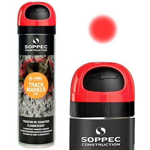 SOPPEC SOPPEC SPRAY GEODEZYJNY TRACK MARKER CZERWONY 500ML SOPPEC SOPPEC SPRAY GEODEZYJNY TRACK MARKER CZERWONY 500ML