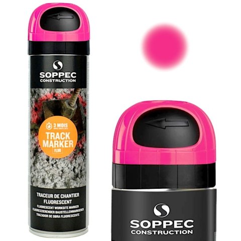 SOPPEC SOPPEC SPRAY GEODEZYJNY TRACK MARKER RÓŻOWY 500ML SOPPEC SOPPEC SPRAY GEODEZYJNY TRACK MARKER RÓŻOWY 500ML