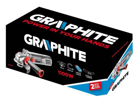 GRAPHITE SZLIFIERKA KĄTOWA 1100W 125MM GRAPHITE SZLIFIERKA KĄTOWA 1100W 125MM