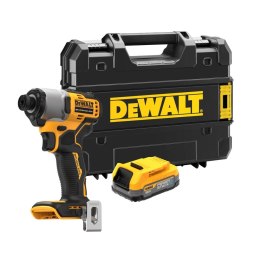 DEWALT ZAKRĘTARKA UDAROWA AKUMULATOROWA 1/4' 18V 1*1.7AH B/ŁADOWKI