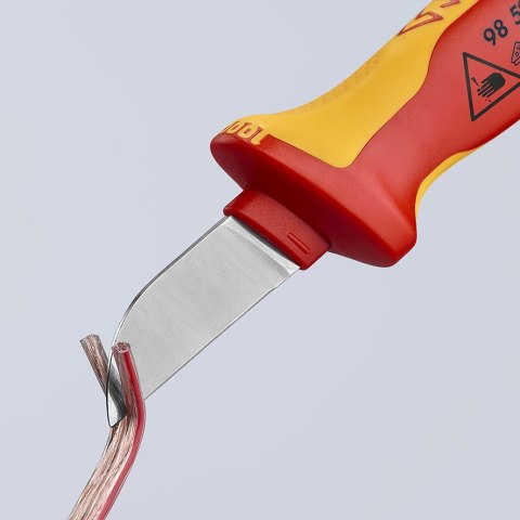 KNIPEX NÓŻ DO KABLI IZOLOWANY 1000V 190MM KNIPEX NÓŻ DO KABLI IZOLOWANY 1000V 190MM