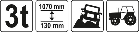 YATO PODNOŚNIK FARMERSKI 3T 48'' YATO PODNOŚNIK FARMERSKI 3T 48''
