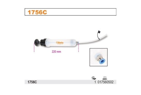 BETA STRZYKAWKA OLEJOWA PP 200ML BETA STRZYKAWKA OLEJOWA PP 200ML