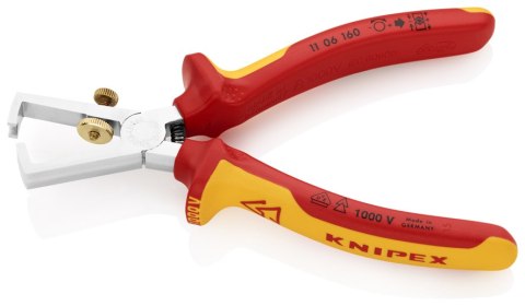KNIPEX SZCZYPCE DO ŚCIĄGANIA IZOLACJI 1000V 160MM KNIPEX SZCZYPCE DO ŚCIĄGANIA IZOLACJI 1000V 160MM