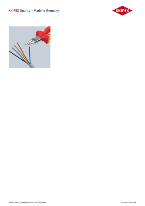 KNIPEX SZCZYPCE OKRĄGŁE 1000V 160MM KNIPEX SZCZYPCE OKRĄGŁE 1000V 160MM