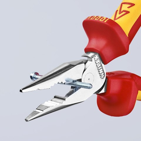KNIPEX SZCZYPCE UNIWERSALNE Z OSTRO ZAKOŃCZONYMI SZCZĘKAMI PCV145MM KNIPEX SZCZYPCE UNIWERSALNE Z OSTRO ZAKOŃCZONYMI SZCZĘKAMI PCV145MM