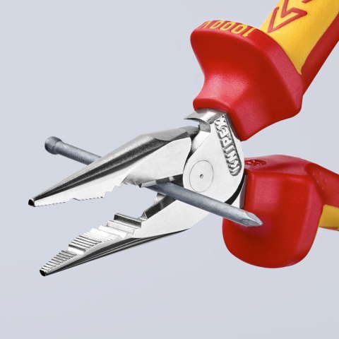 KNIPEX SZCZYPCE UNIWERSALNE Z OSTRO ZAKOŃCZONYMI SZCZĘKAMI PCV145MM KNIPEX SZCZYPCE UNIWERSALNE Z OSTRO ZAKOŃCZONYMI SZCZĘKAMI PCV145MM