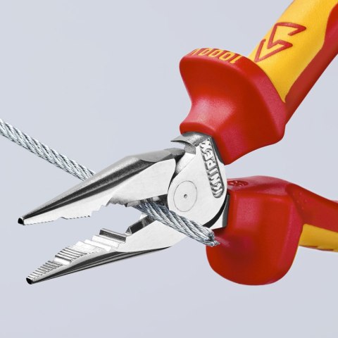 KNIPEX SZCZYPCE UNIWERSALNE Z OSTRO ZAKOŃCZONYMI SZCZĘKAMI PCV145MM KNIPEX SZCZYPCE UNIWERSALNE Z OSTRO ZAKOŃCZONYMI SZCZĘKAMI PCV145MM