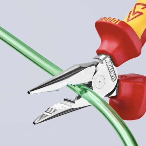 KNIPEX SZCZYPCE UNIWERSALNE Z OSTRO ZAKOŃCZONYMI SZCZĘKAMI PCV145MM KNIPEX SZCZYPCE UNIWERSALNE Z OSTRO ZAKOŃCZONYMI SZCZĘKAMI PCV145MM