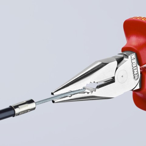 KNIPEX SZCZYPCE UNIWERSALNE Z OSTRO ZAKOŃCZONYMI SZCZĘKAMI PCV145MM KNIPEX SZCZYPCE UNIWERSALNE Z OSTRO ZAKOŃCZONYMI SZCZĘKAMI PCV145MM