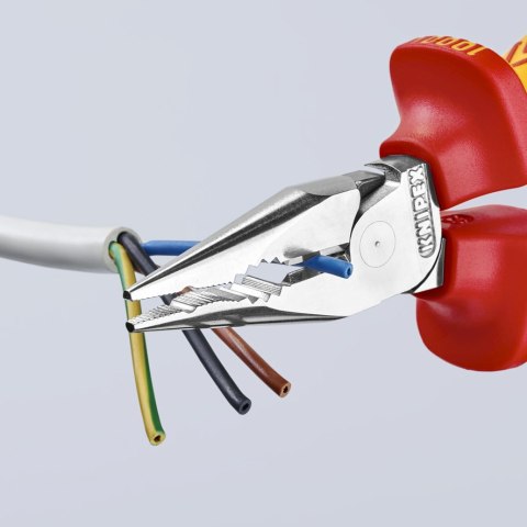 KNIPEX SZCZYPCE UNIWERSALNE Z OSTRO ZAKOŃCZONYMI SZCZĘKAMI PCV145MM KNIPEX SZCZYPCE UNIWERSALNE Z OSTRO ZAKOŃCZONYMI SZCZĘKAMI PCV145MM