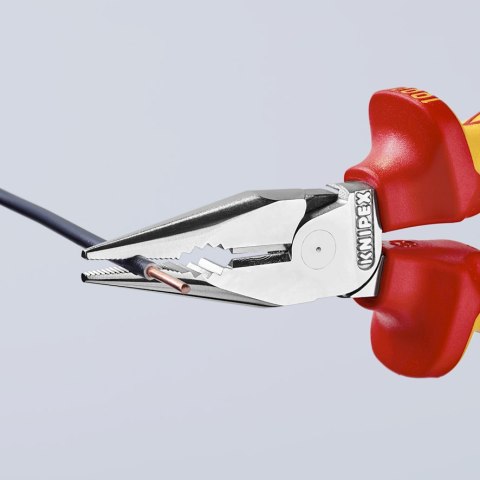 KNIPEX SZCZYPCE UNIWERSALNE Z OSTRO ZAKOŃCZONYMI SZCZĘKAMI PCV145MM KNIPEX SZCZYPCE UNIWERSALNE Z OSTRO ZAKOŃCZONYMI SZCZĘKAMI PCV145MM