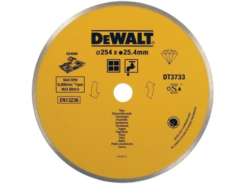 DEWALT TARCZA DIAMENTOWA DO PŁYTEK 250MM DEWALT TARCZA DIAMENTOWA DO PŁYTEK 250MM