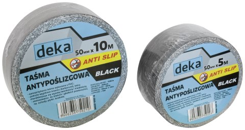 DEKA TAŚMA ANTYPOŚLIZGOWA ANTI SLIP BLACK 50MM*10M CZARNA DEKA TAŚMA ANTYPOŚLIZGOWA ANTI SLIP BLACK 50MM*10M CZARNA