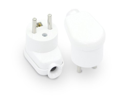VOLTEO WTYCZKA KĄTOWA ROZBIERALNA, 2P+Z, 16A, 250V BIAŁA VOLTEO WTYCZKA KĄTOWA ROZBIERALNA, 2P+Z, 16A, 250V BIAŁA