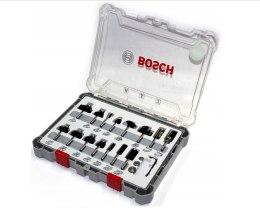BOSCH ZESTAW FREZÓW 15 SZT. MIX UCHWYT 6MM