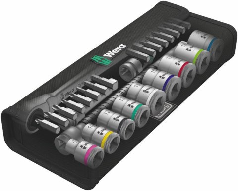 WERA ZESTAW KLUCZY NASADOWYCH 3/8''ZYKLOP METAL,+GRZECHOTKA 29CZ. WERA ZESTAW KLUCZY NASADOWYCH 3/8''ZYKLOP METAL,+GRZECHOTKA 29CZ.