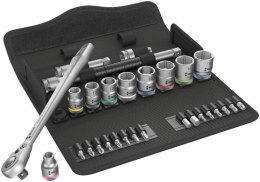 WERA ZESTAW KLUCZY NASADOWYCH 3/8''ZYKLOP METAL,+GRZECHOTKA 29CZ.