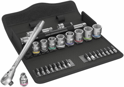 WERA ZESTAW KLUCZY NASADOWYCH 3/8''ZYKLOP METAL,+GRZECHOTKA 29CZ. WERA ZESTAW KLUCZY NASADOWYCH 3/8''ZYKLOP METAL,+GRZECHOTKA 29CZ.