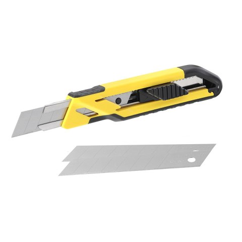 STANLEY NÓŻ PLASTIKOWY Z 3 OSTRZAMI TPR 18MM STANLEY NÓŻ PLASTIKOWY Z 3 OSTRZAMI TPR 18MM