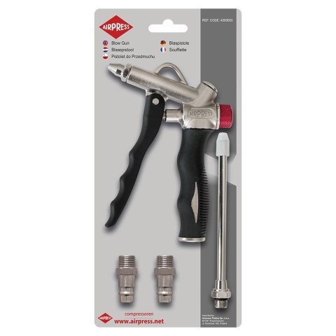 AIRPRESS PISTOLET DO PRZEDMUCHU Z REGULACJĄ + 2 KOŃCÓWKI AIRPRESS PISTOLET DO PRZEDMUCHU Z REGULACJĄ + 2 KOŃCÓWKI