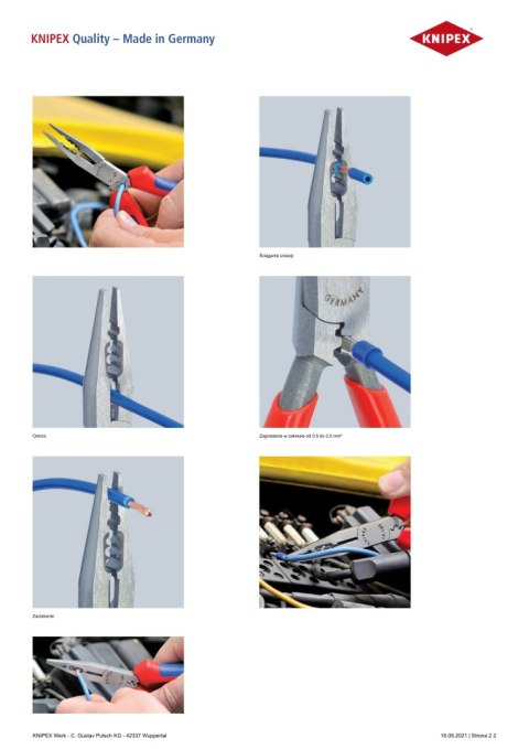 KNIPEX SZCZYPCE WYDŁUŻONE DLA ELEKTRYKÓW 160MM KNIPEX SZCZYPCE WYDŁUŻONE DLA ELEKTRYKÓW 160MM