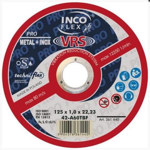 TECHNIFLEX TARCZA WYPUKŁA T27 230*1.9*22 A36TBF-VRS TECHNIFLEX TARCZA WYPUKŁA T27 230*1.9*22 A36TBF-VRS